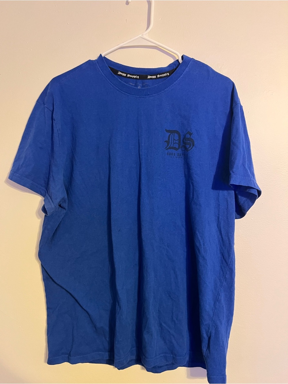 Dogg Supply Snoop Dogg Men’s T-Shirt Size Large Short Sleeve Blue Logo Tee